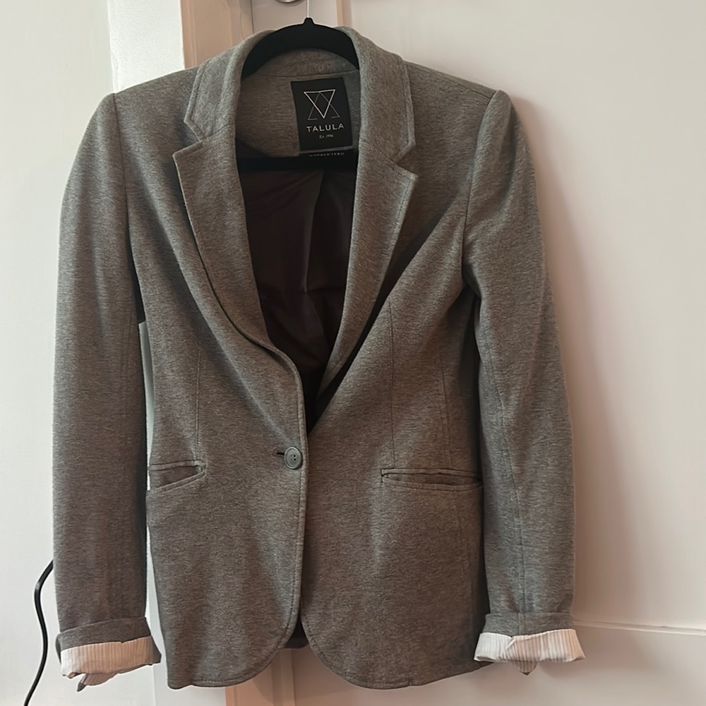 Aritzia Talula Heather Gray Blazer